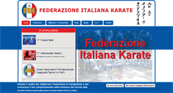 Desktop Screenshot of federkarate.it
