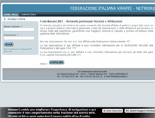 Tablet Screenshot of federkarate.net